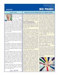 Wu Paarc News Events Spring 2019