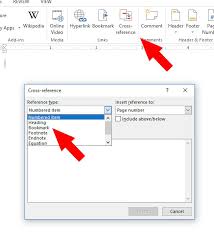 easy cross references in ms word the
