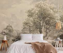 Vintage Removable Wall Mural With Rural