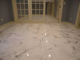 Painted Concrete Floors In A House To