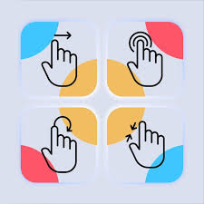 touch press set icon index finger
