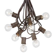 Shop String Lights With 25 Clear Globe Bulbs Outdoor String Lights Medium Overstock 30244483