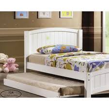 Wooden Bed Frame Only Color White