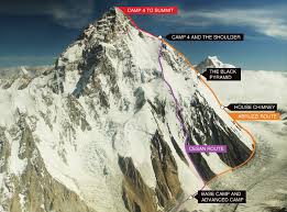 Climbing the bottleneck on k2. Sure Enough Crowds Of Rookies On K2