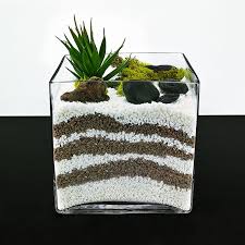 8 Decorative Cube Glass Vase Glass