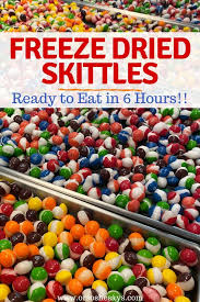 how to freeze dry skittles in 6 hours