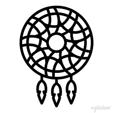 Mystery Dream Catcher Icon Outline