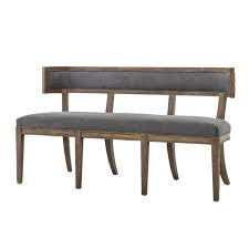 Browse a large selection of kitchen and dining room bench ideas, including wood, metal and upholstered dining room benches. Carter Upholstered Curved Dining Bench Zin Home