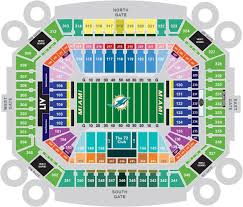 Miami Dolphin Stadium Seating Map Wallseat Co