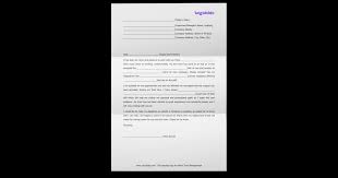 free resignation letter template for
