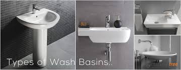 types of wash basin types of bathroom
