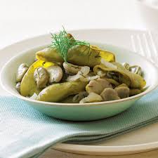 braised whole pod fava beans with dill
