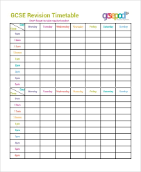 11 Timetable Templates Free Sample Example Format