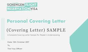 Personal Covering Letter Guide And Samples For Visa Application