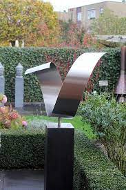 Modern Garden Sculpture Stainless Steel