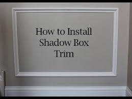 angled shadow box trim on walls