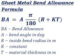 Sheet Metal Bend Allowance Calculator