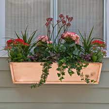 Moreover, copper window box could highlight every window, balcony, patio, railing or deck, which make it more versatile and functional in every way. 60in Real Copper Window Box Decora Liner