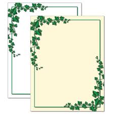 ivy border paper and letterhead ivy