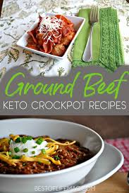 slow cooker ground beef keto recipes
