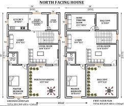 28 X45 North Facing House Plan Is