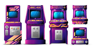 arcade machine vectors ilrations