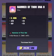 Should I buy? I don't use hammer of Thor but crit dmg main stat is so rare  😔 : r/Dislyte
