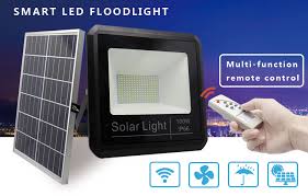 whole keou led solar flood light