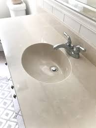 diy painted bathroom sink countertop
