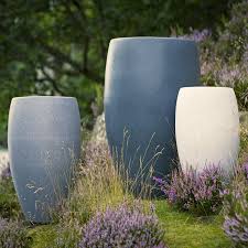 garden planters with stone effect