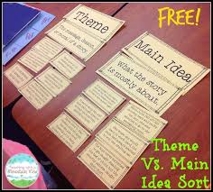 Teaching Main Idea Vs Theme Teaching Main Idea 6th Grade