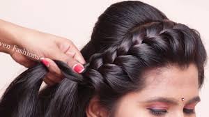 The long straight hairstyle owns a less volumized shape compared with wavy and curly hair. Traditional Hairstyles For Saree Easy Beauitful Hairstyles Party Wedding Hairstyles Youtube