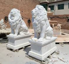 White Lion Statues