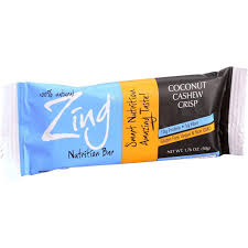 zing bars nutrition bar coconut