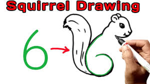 draw squirrel easily