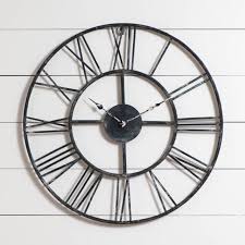 Irvins Tinware Large Rustic Wall Clock