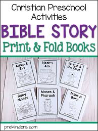 Acts (of the apostles) 6. Bible Story Print Fold Books For Pre K Preschool Kids Prekinders