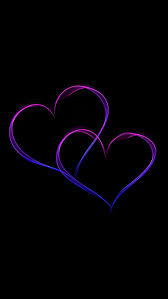gb whatsapp dp purple hearts black