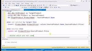 sql server merge in two diffe