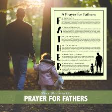 a prayer for fathers free printable
