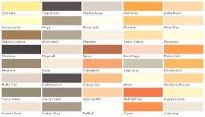 House Paint Color Chart