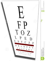 Eye Chart With Clip Path Stock Illustration Illustration Of
