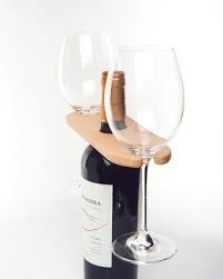It will take no time at all to make this unique wine bottle holder. Wooden Wine Bottle And Glass Holder Oliver Bonas Ie