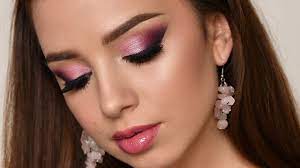 purple smokey eye makeup tutorial