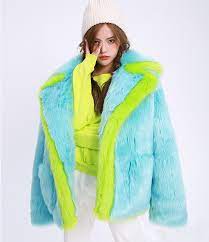 Winter Women Faux Fur Coat Thicken Warm