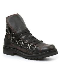 Gbx Black Scully Six Ring Leather Boot