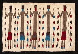 1930s american navajo yei carpet 3 5