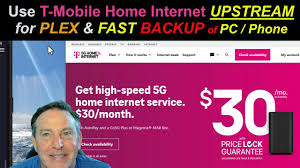 using t mobile home internet upstream