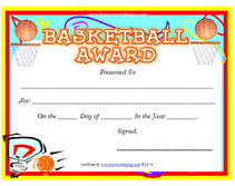 Ideas Collection For Basketball Certificate Templates About