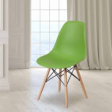 green plastic chairs